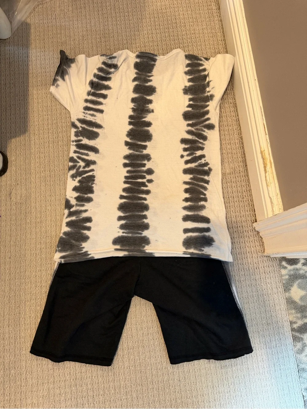 Vintage Havana Kids Black & White Tie-Dye Short Sleeve Tee